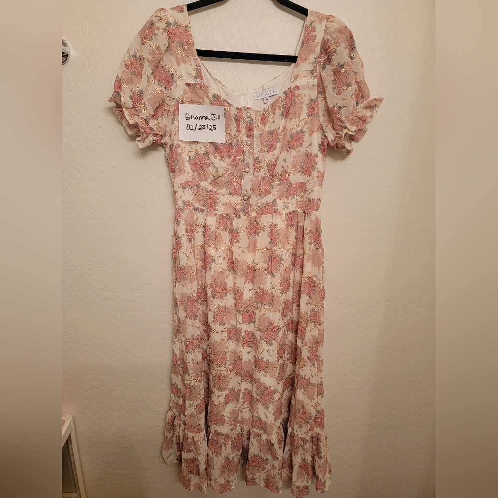 Ivy city co Rosalie floral cottagecore dress medium
